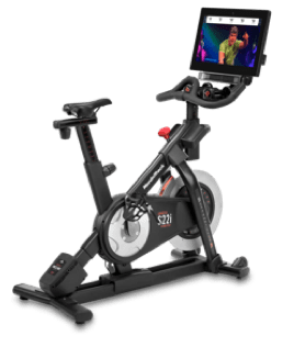 S22i exercise bike with an iFit program running