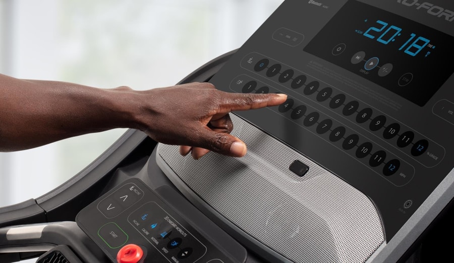 Speed and Incline at the Touch of a Button