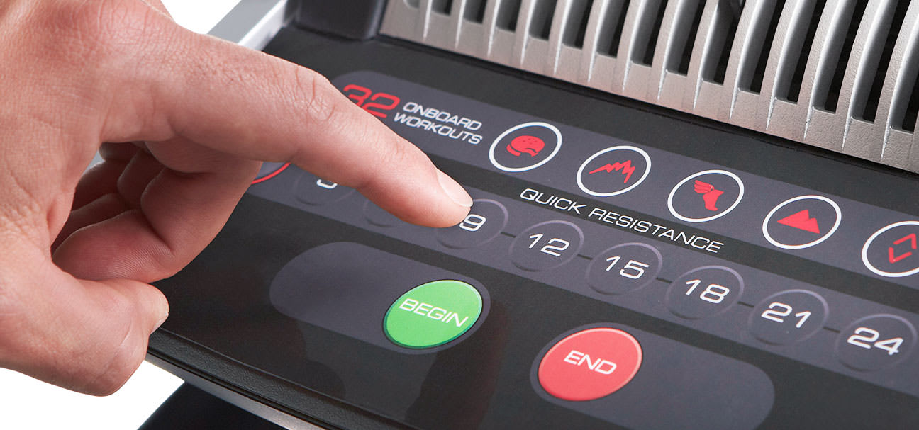 Quickly change your resistance levels with one-touch