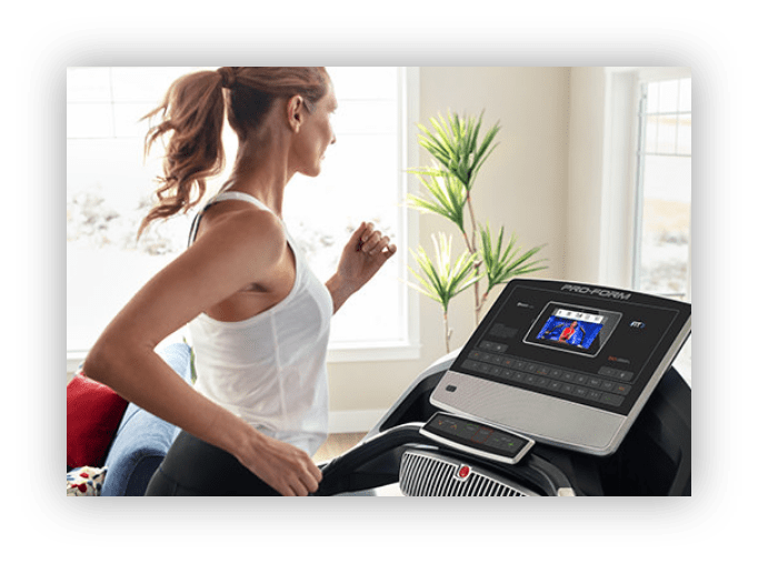 woman workout on treadmill
