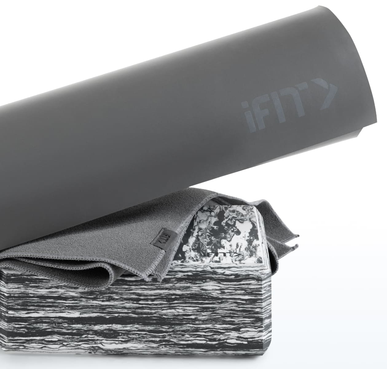 Dual-Sided Yoga Mat and Ultra-Absorbent Towel