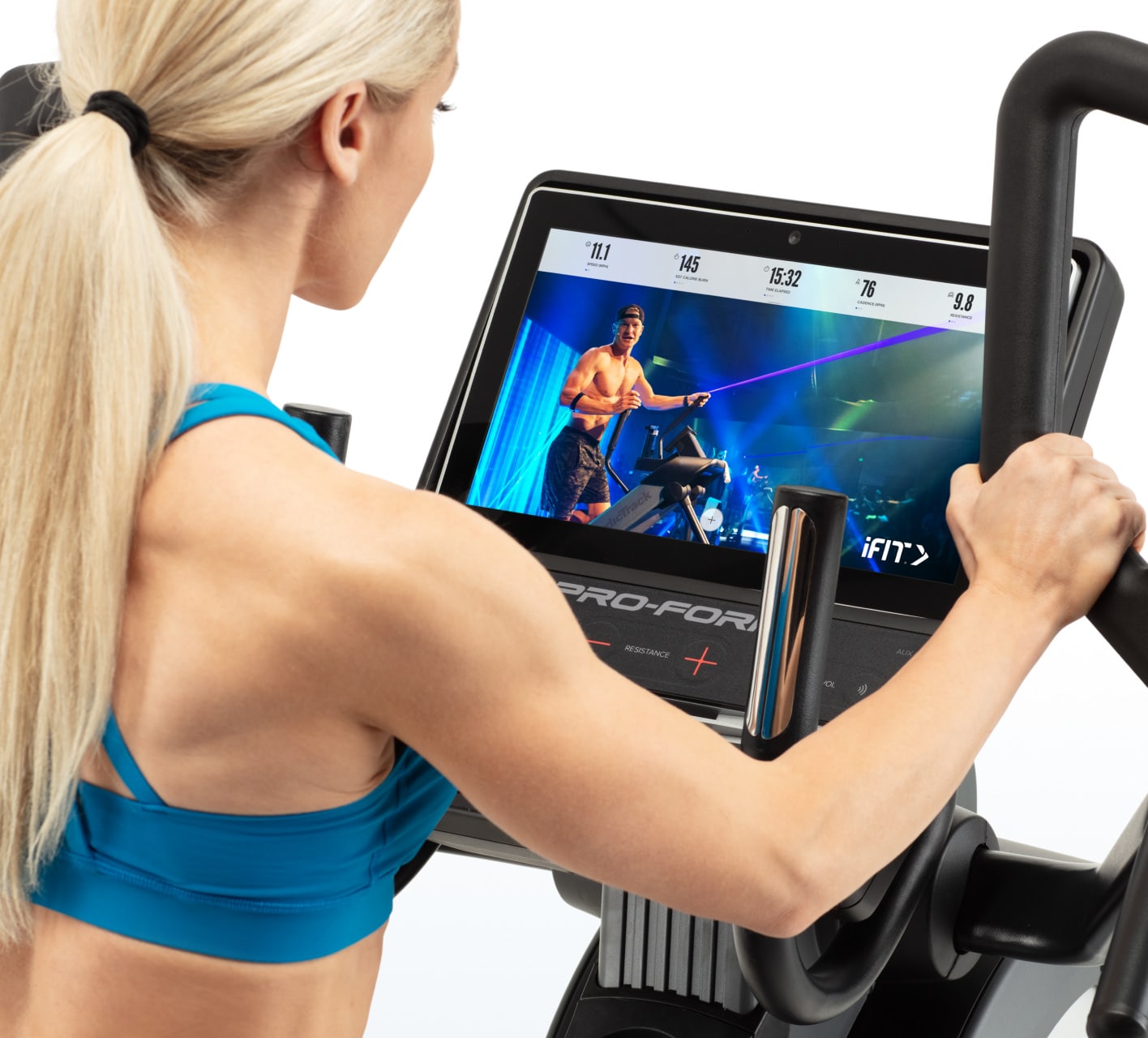 Woman working out on the Pro HIIT H14.