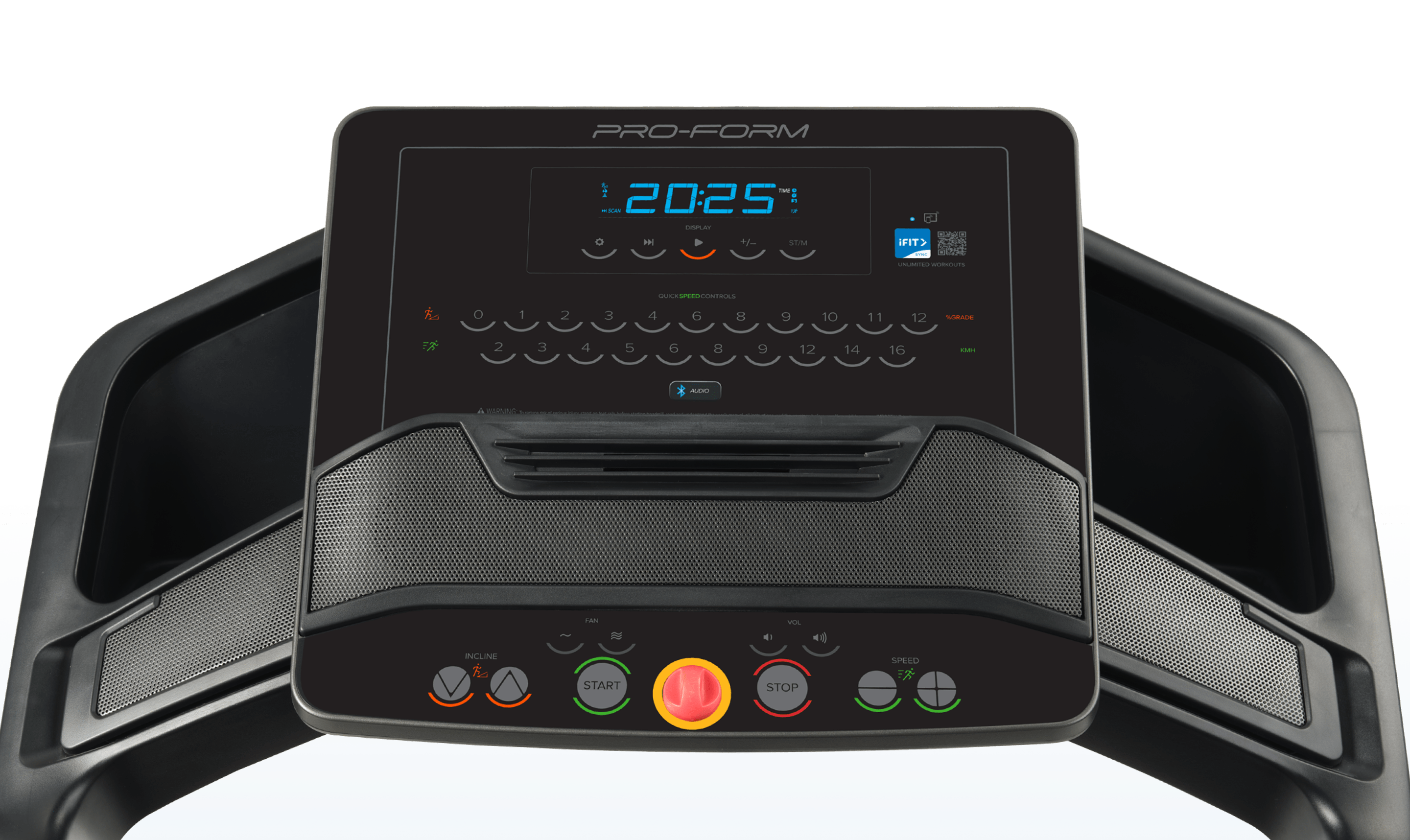 Main Console for the Carbon TLS treadmill.