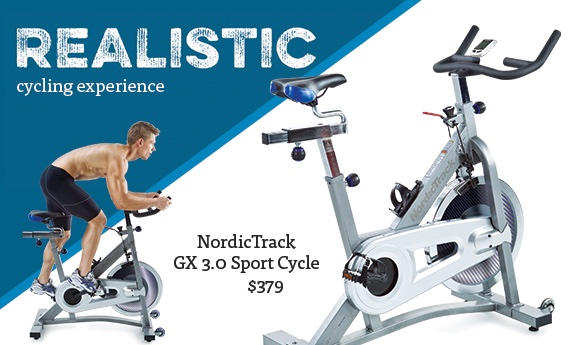 Realistic cycling experience, NordicTrack GX 3.0 Sport Cycle