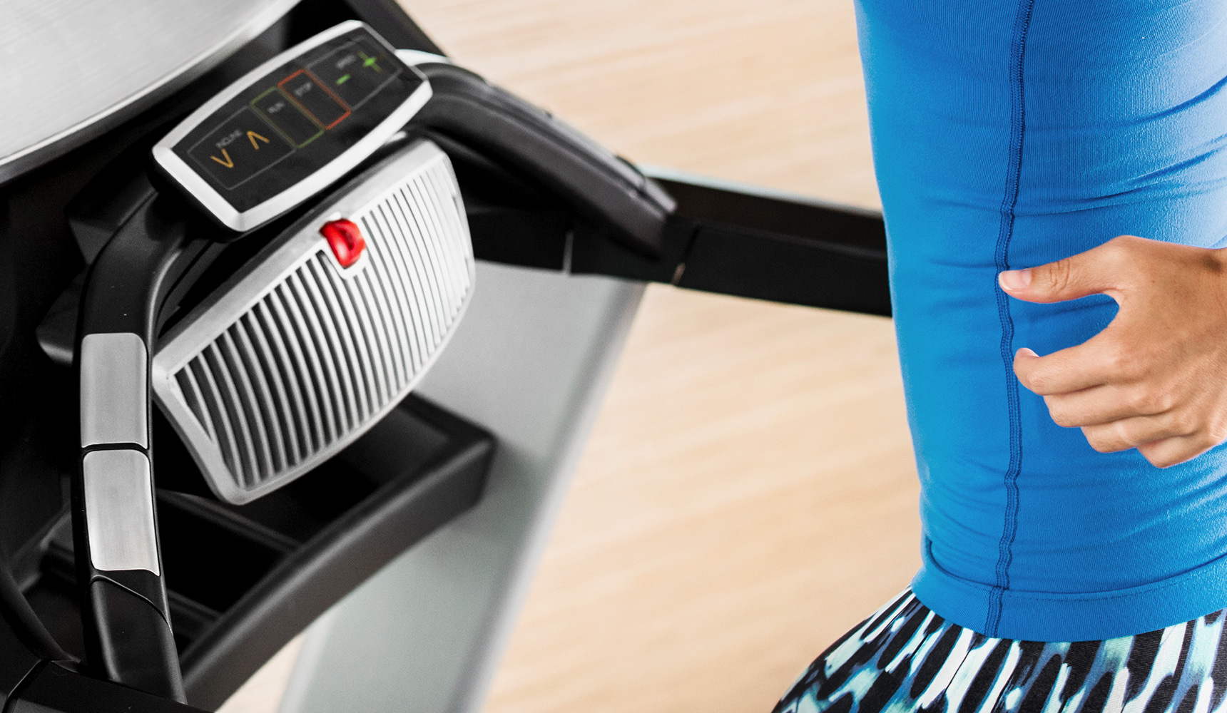 image of the fan on the console of the treadmill