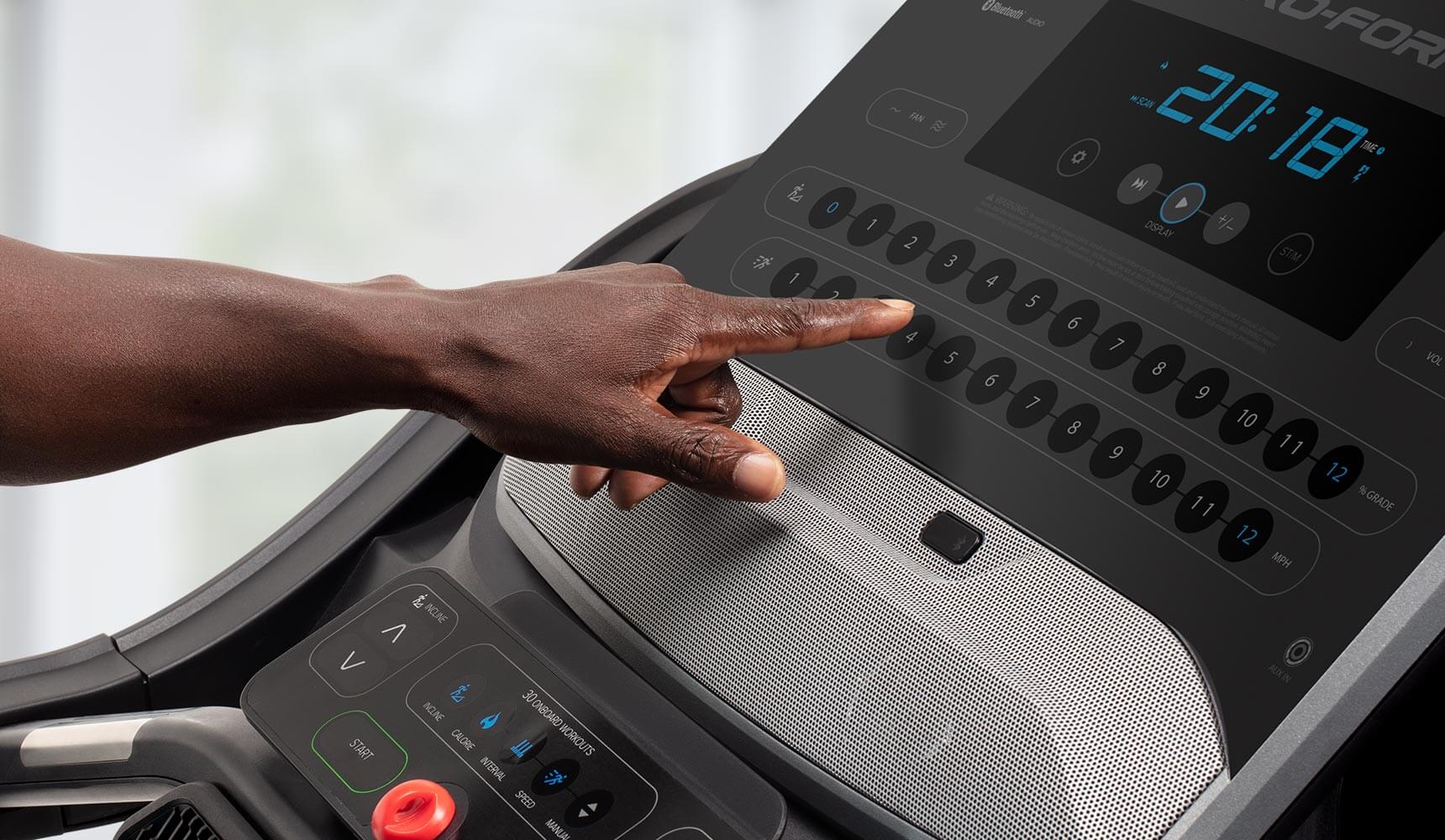 Speed and Incline at the Touch of a Button