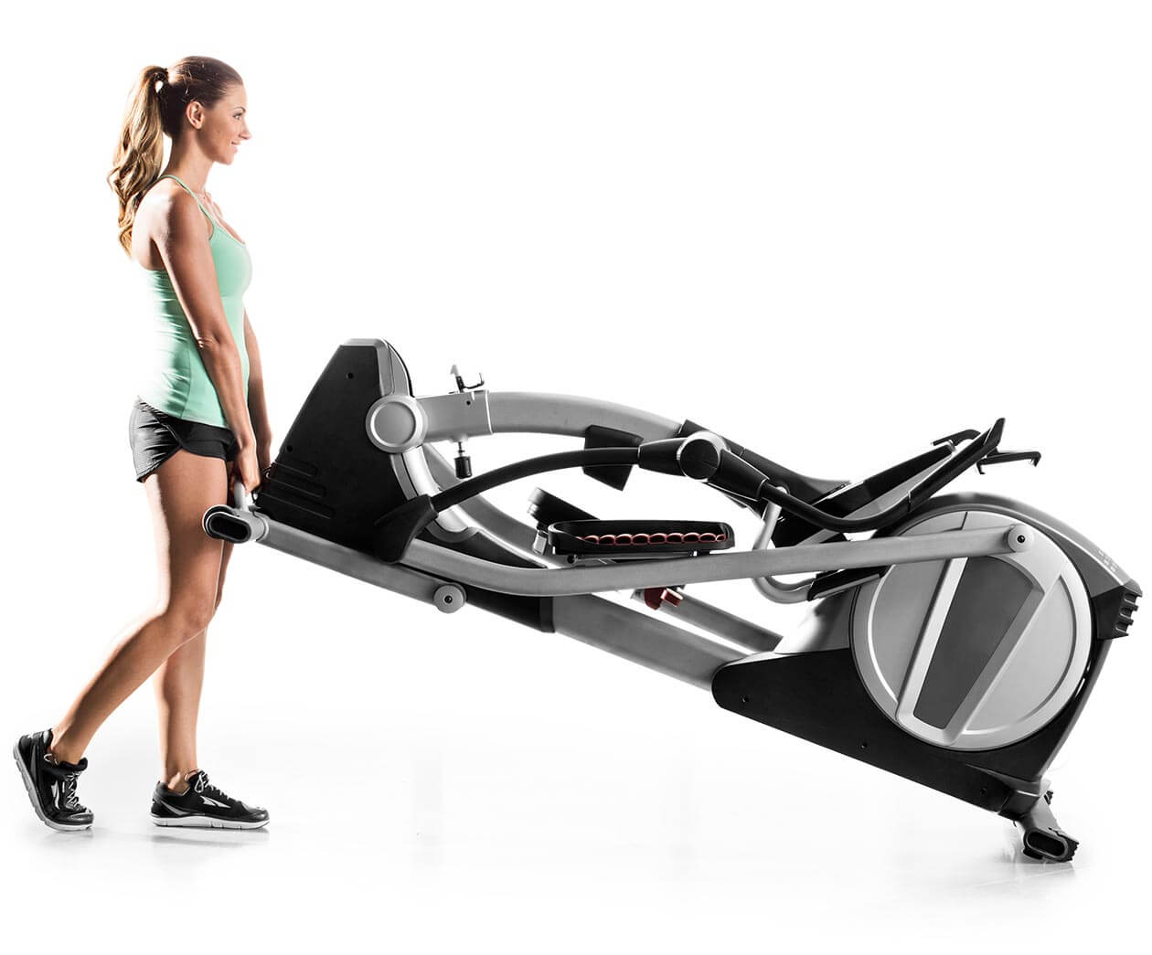 woman moving the smart strider 895 cse