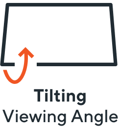 tilting viewing angle icon